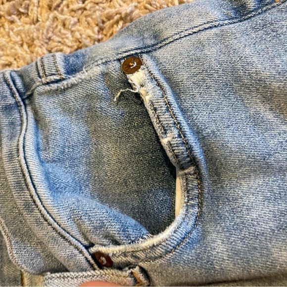 Agolde Blue Step Jeans size 28 Frayed Distressed - Picture 8 of 8